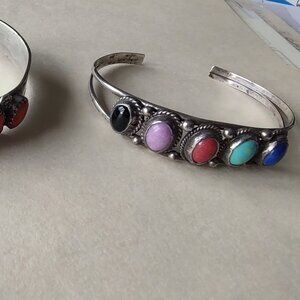 NATIVE AMERICAN  VINTAGE ZUNI AND NAVAJO CUFF BRACELETS